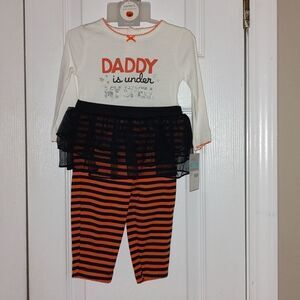 Carter's Halloween 🎃 Outfit Daddy's under my spell Sz 6M